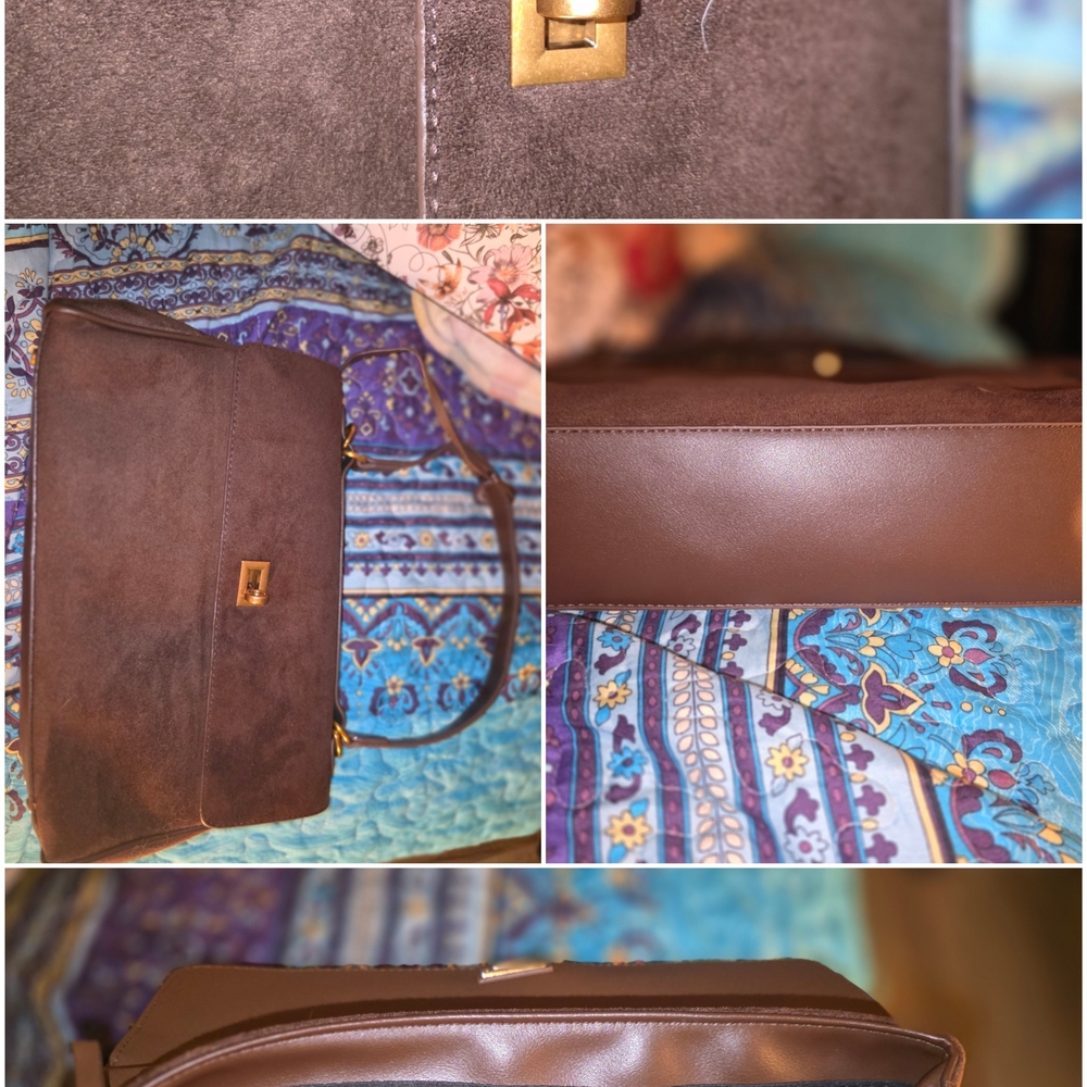 Brown PU Leather Fashion Bag
